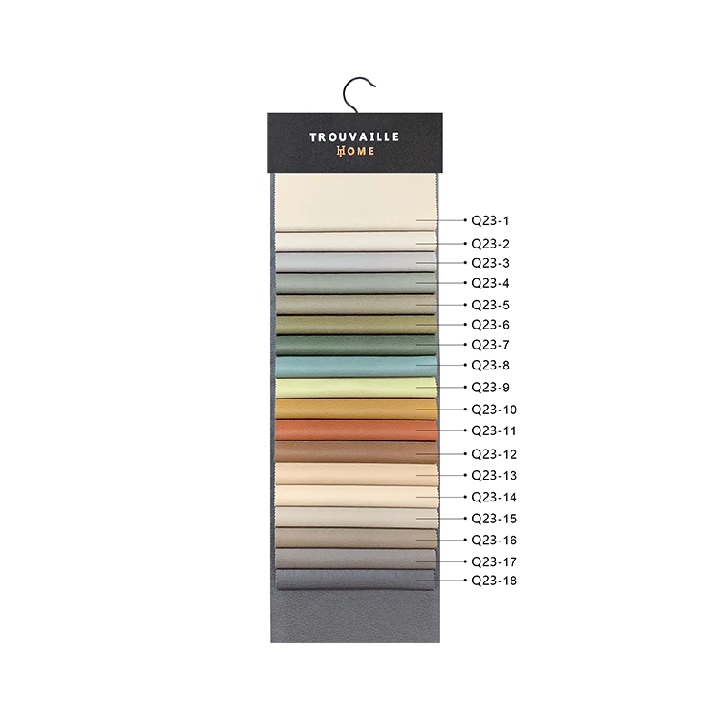 Q23 Præget bronzing kopi-læder polstring sofa stoffer